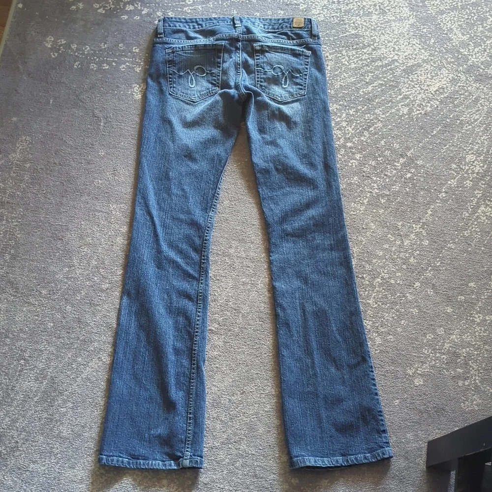 Guess Jeans Blue Flare Waist 27, Rise 7, Length 39 - Picture 2 of 6